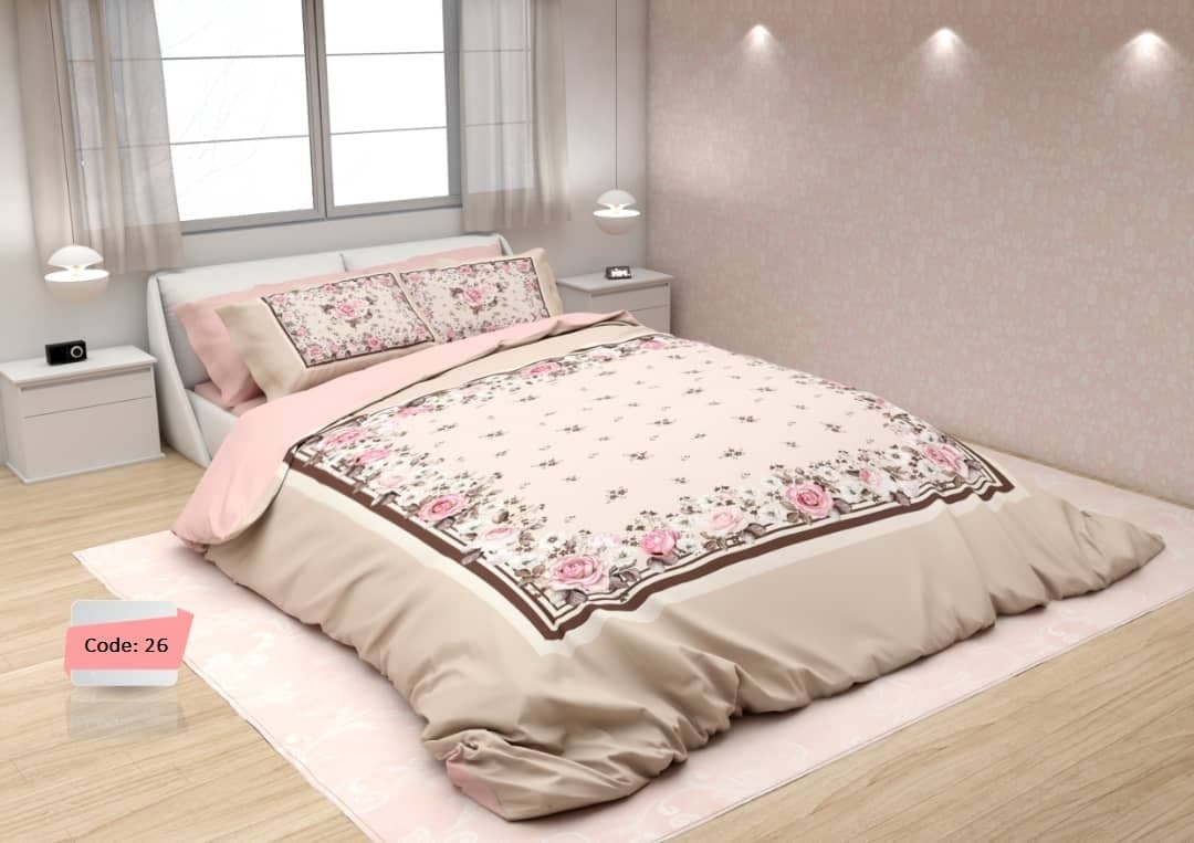سرویس لحاف روتختی کلاسیک کرم – کد 26