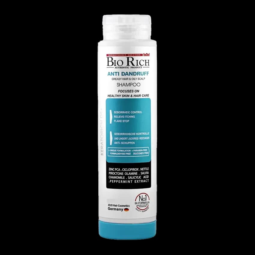 شامپو ضد شوره بایوریچ مناسب موی چرب حجم 250mL