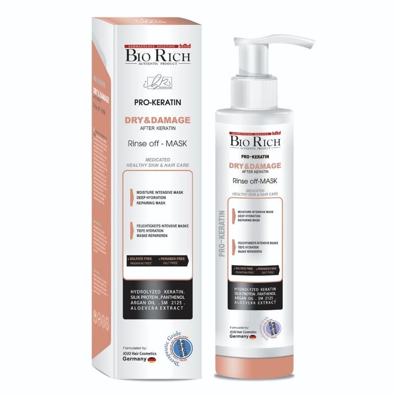 ماسک مو پروکراتین بایوریچ بدون نیاز به ابکشی حجم 230mL — تصویر ۲