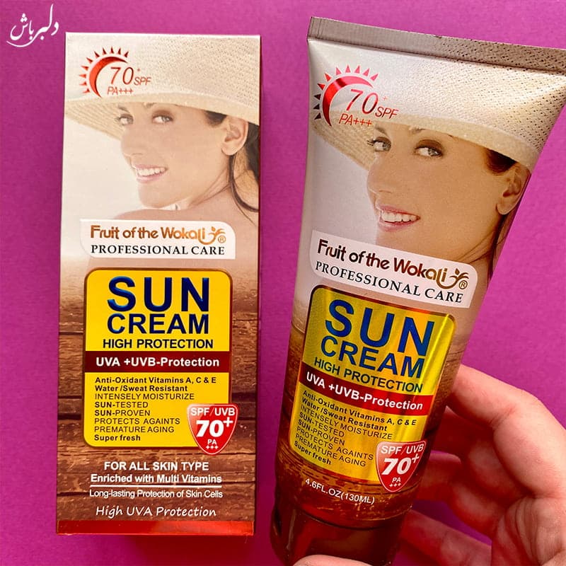 کرم ضد آفتاب spf70 وکالی