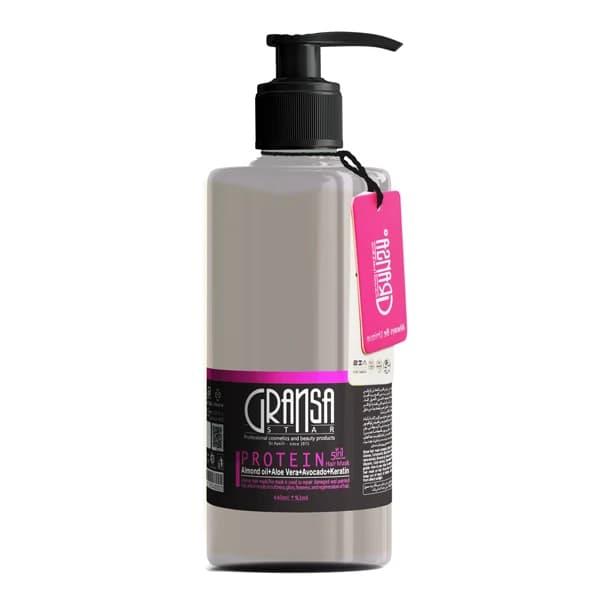 ماسک مو ترمیم کننده و احیا کننده گرانسا مدل پروتئینه حجم 440mL
