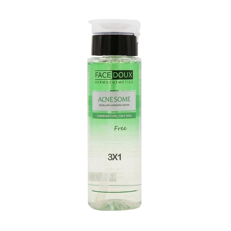 محلول پاک کننده آرایش فیس دوکس مناسب پوست چرب حجم 250mL