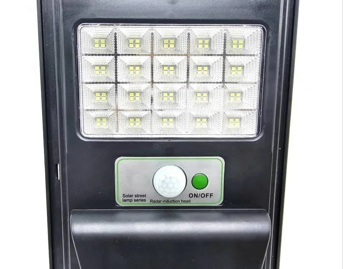 چراغ خورشیدی شارژی LED سه پنل باس مدل HK-LB — تصویر ۲