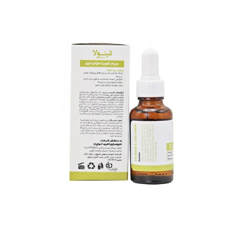 سرم تقویت کننده مژه و ابرو تینولا حجم 30mL — تصویر ۲