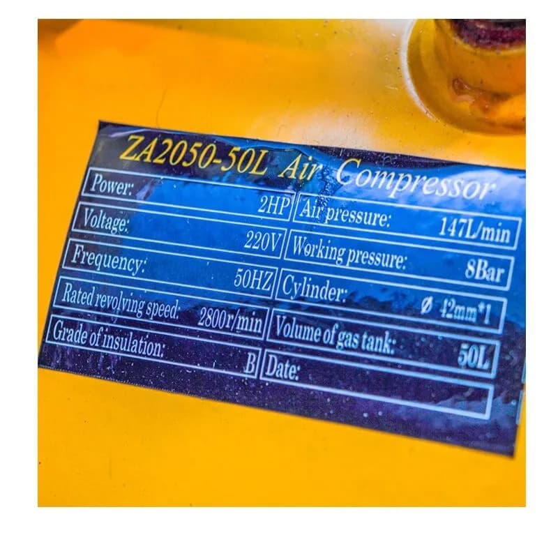 کمپرسور 50 لیتری روغنی ایزی پاور مدل ZA2050-50L — تصویر ۲
