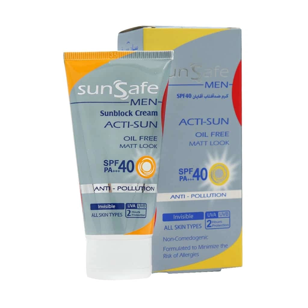 کرم ضدآفتاب آقایان سان سیف حجم 50mL — تصویر ۲