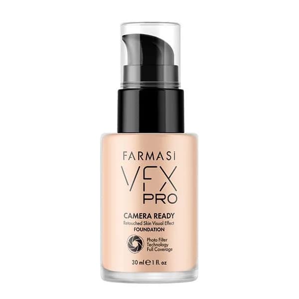 کرم پودر اویل فری فارماسی Farmasi مدل VFX PRO رنگ Biscuit شماره 04 حجم 30 میل
