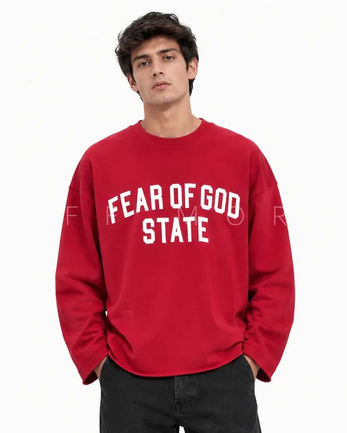 لانگ اسلیو دورس دو نخ Fear Of God | کد: 1039 — تصویر ۴
