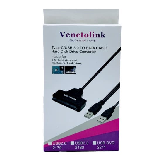 کابل تبدیل USB 2.0 به SATA مدل Venetolink