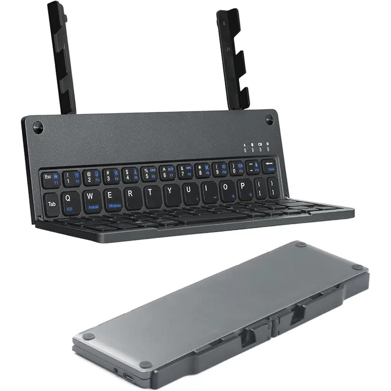 کیبورد بیسیم تاشو شارژی هارمونیکا HARMONICA با استند موبایل و تبلت — تصویر ۹