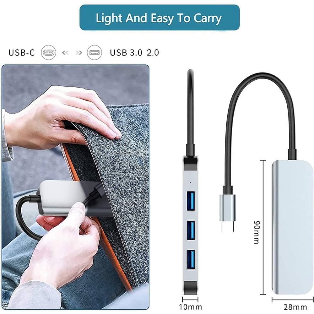 هاب 4 پورت USB-C 3.1 مدل P-NET T-3612 — تصویر ۲