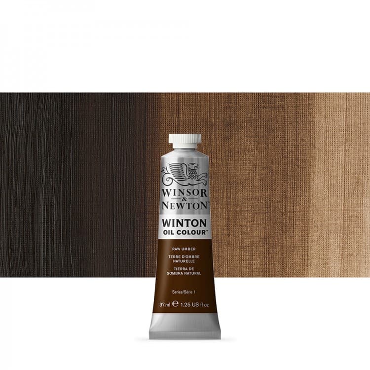 رنگ روغن 37 میل وینزور raw umber 35