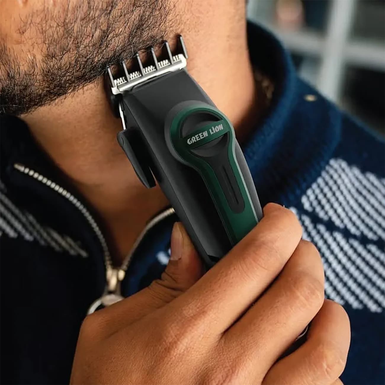 ریش تراش شارژی گرین لاین GREEN LION مدل GNPRHACLIPRBK — تصویر ۲