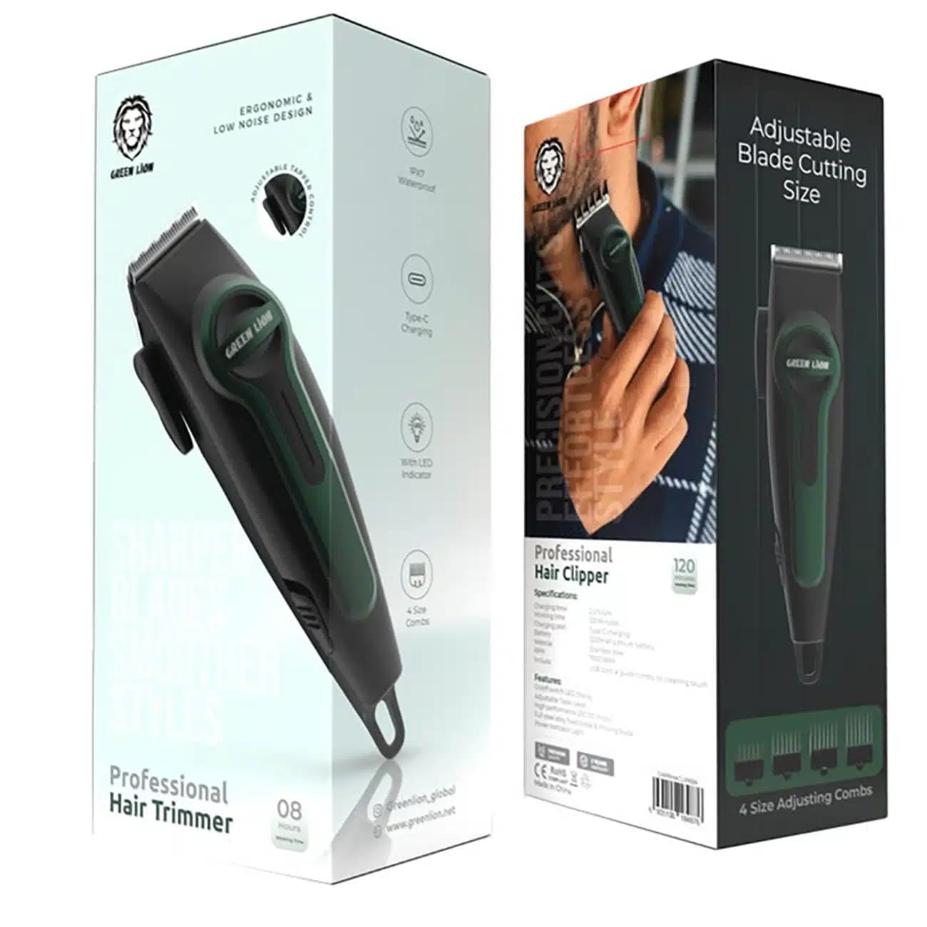ریش تراش شارژی گرین لاین GREEN LION مدل GNPRHACLIPRBK — تصویر ۱۱