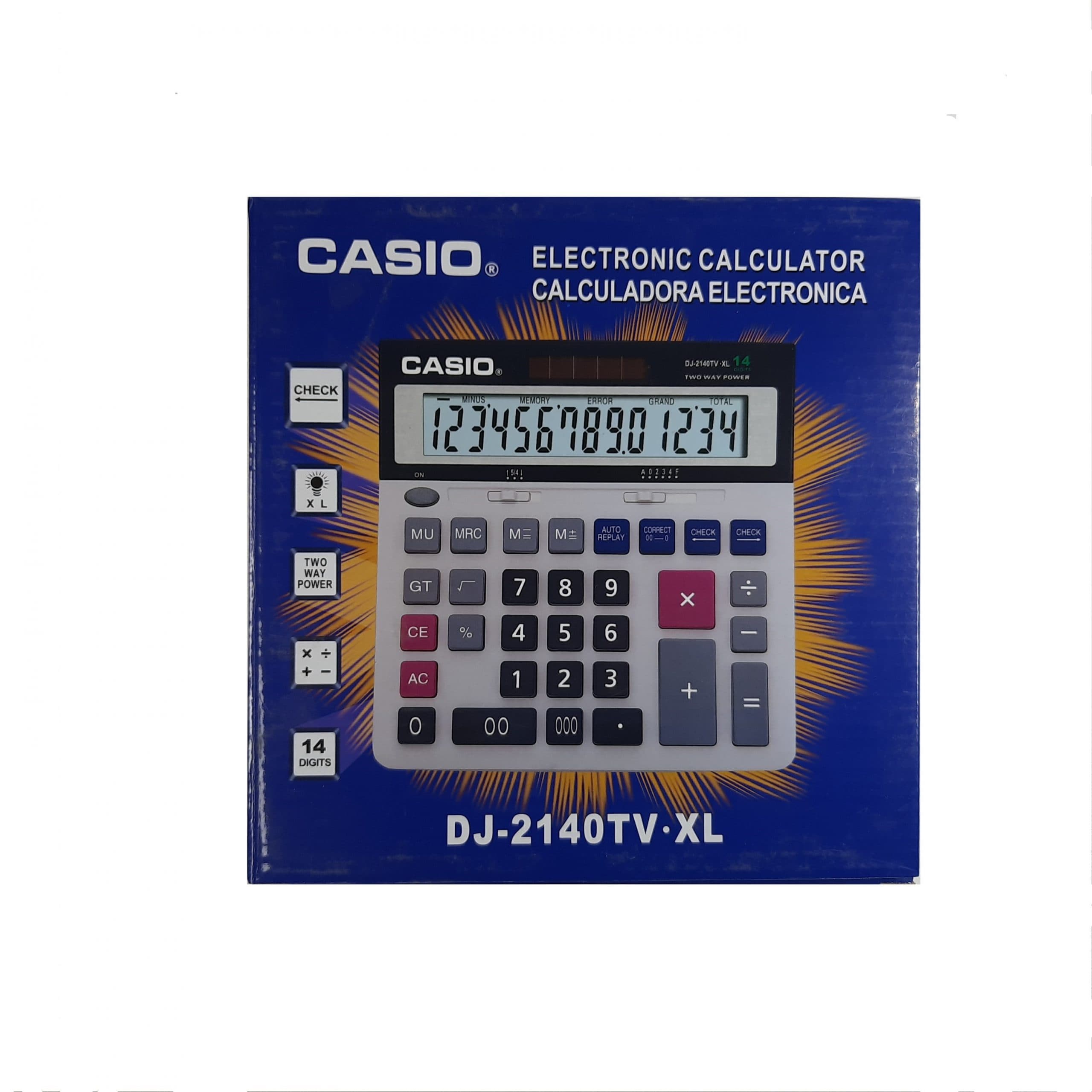 ماشین حساب CASIO مدل DJ-2140TV-XL