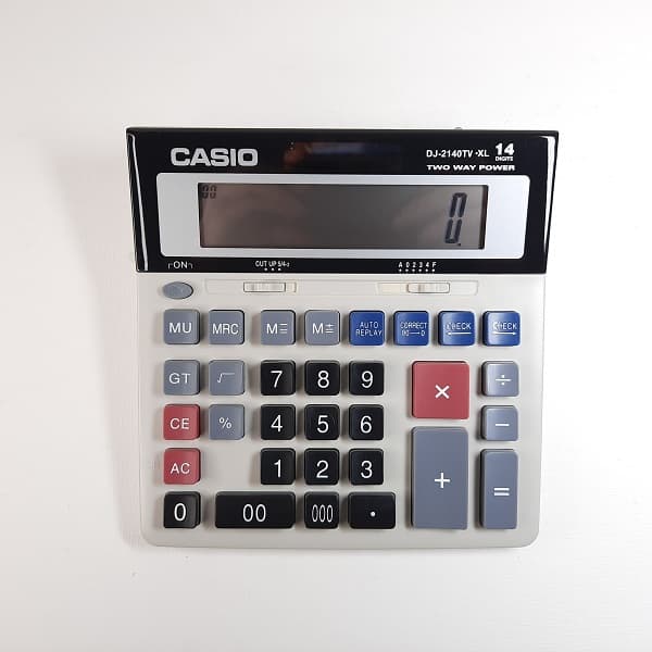 ماشین حساب CASIO مدل DJ-2140TV-XL — تصویر ۳