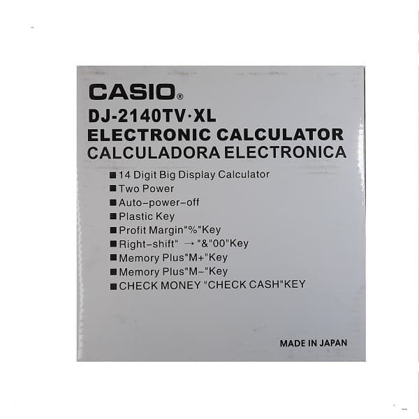 ماشین حساب CASIO مدل DJ-2140TV-XL — تصویر ۲