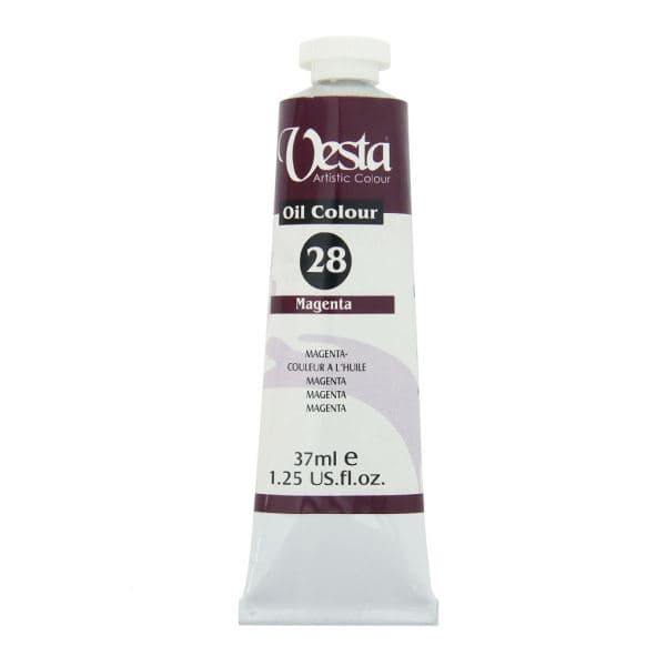 رنگ روغن وستا مدل magenta 28 حجم 37 میلی لیتر