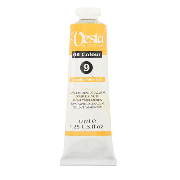 رنگ روغن وستا مدل cadmium yellow hue 09 حجم 37 میلی لیتر