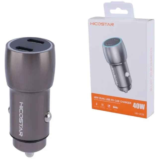 شارژر فندکی فست شارژ هایکو استار HICOSTAR مدل HS-CC25 توان 40 وات — تصویر ۵