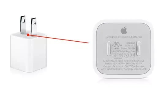 شارژر اپل آیفون Apple iPhone 5W USB Power Adapter (کدB9014) — تصویر ۲