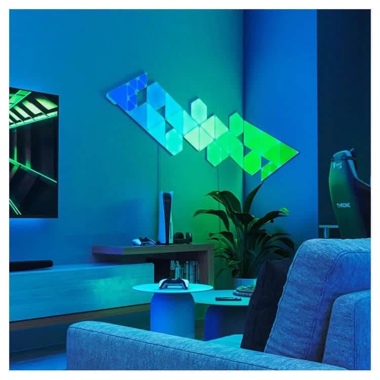 افزونه پنل روشنایی هوشمند 10 قطعه Nanoleaf Shapes Mini Triangles Expansion — تصویر ۶