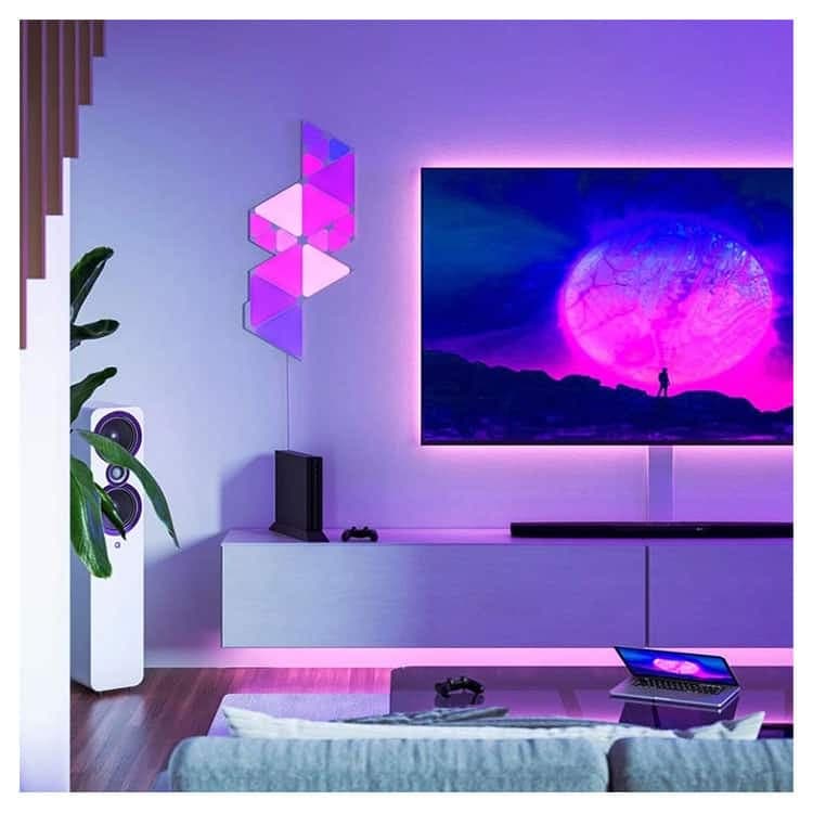 افزونه پنل روشنایی هوشمند 10 قطعه Nanoleaf Shapes Mini Triangles Expansion — تصویر ۷