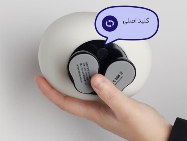 چراغ خواب کارتونی طرح ابر night light silicone cloud USB rechargeable table lamp HL-24 — تصویر ۷