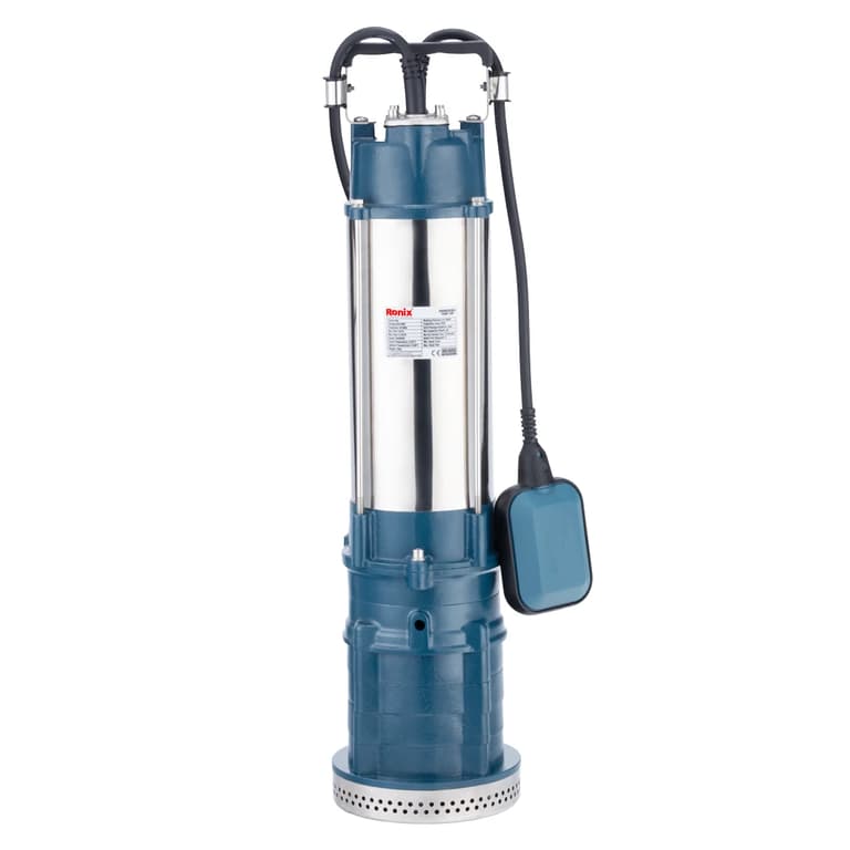 پمپ کف کش 2 اسب بخار رونیکس مدل RONIX RH-4033 شناوردار با ارتفاع 48 متر — تصویر ۲