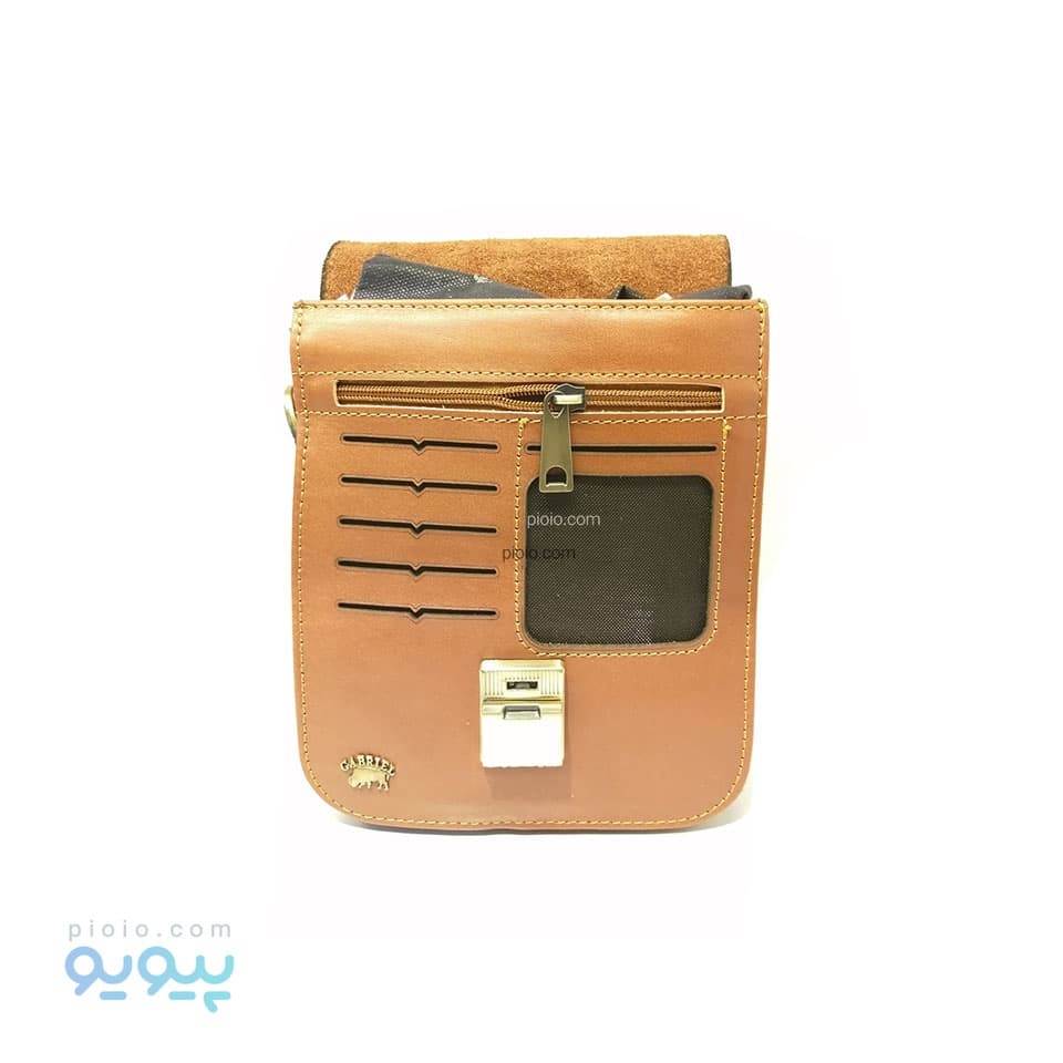 کیف دوشی چرم گاوی طرح گنبد — تصویر ۲