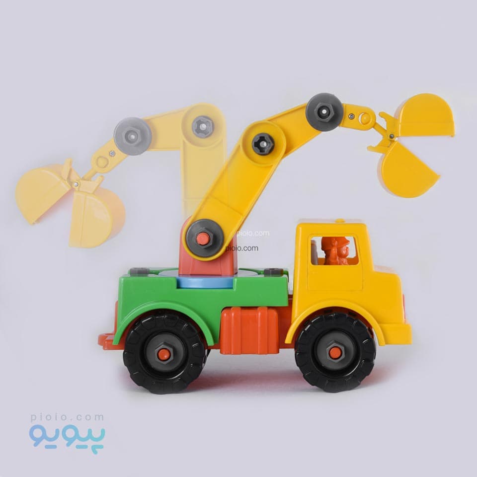 ماشین اسباب بازی جرثقیل ساز و باز نیکو تویز آیتم v102 تک و عمده — تصویر ۲