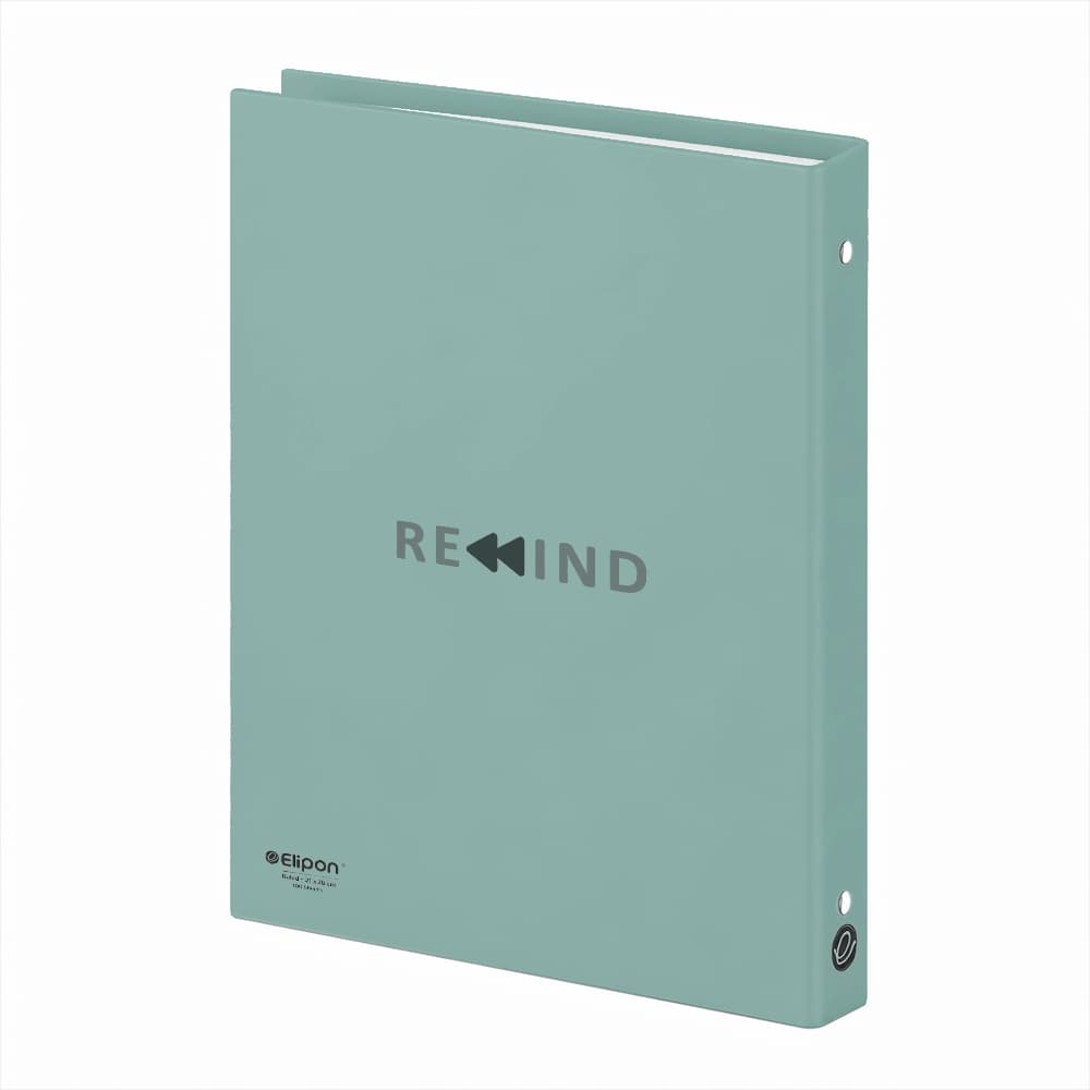 دفتر کلاسوری 100 برگ 26 حلقه جلد سخت الیپون طرح rewind