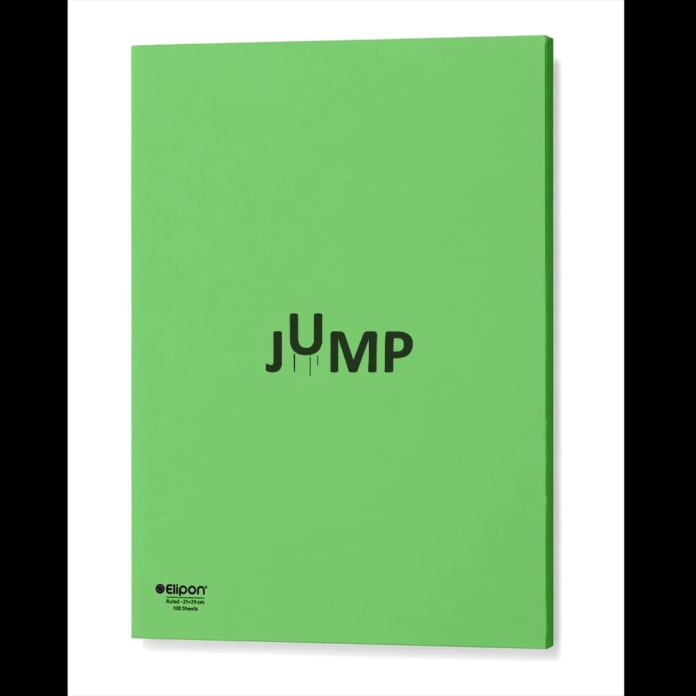دفتر کلاسوری 100 برگ 26 حلقه جلد سخت الیپون طرح jump — تصویر ۲