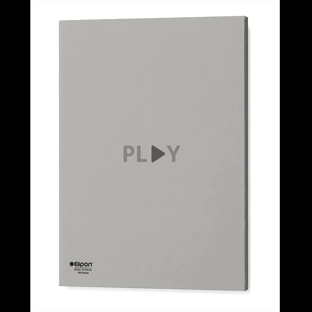 دفتر کلاسوری 100 برگ 26 حلقه جلد سخت الیپون طرح play — تصویر ۲