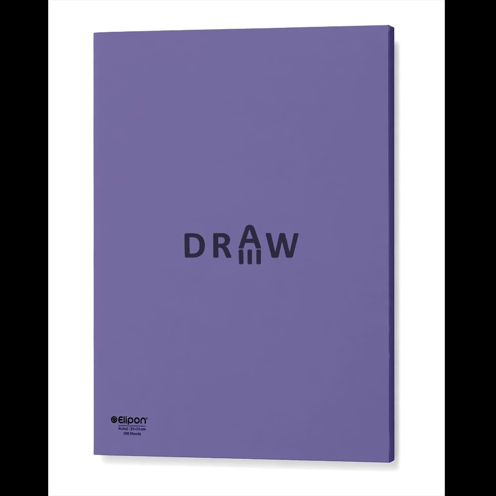 دفتر کلاسوری 100 برگ 26 حلقه جلد سخت الیپون طرح draw — تصویر ۲