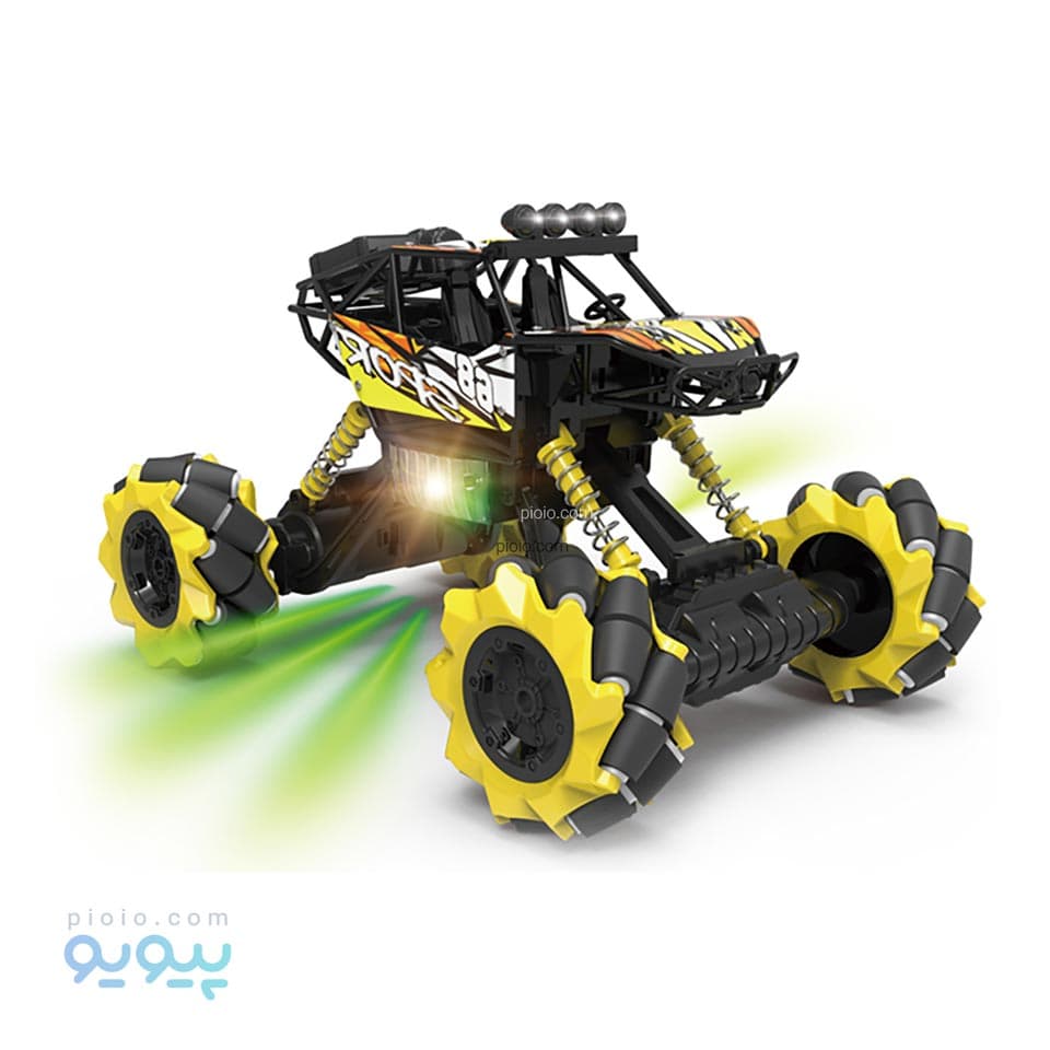 ماشین کنترلی آفرودی مدل climbing car زرد — تصویر ۳