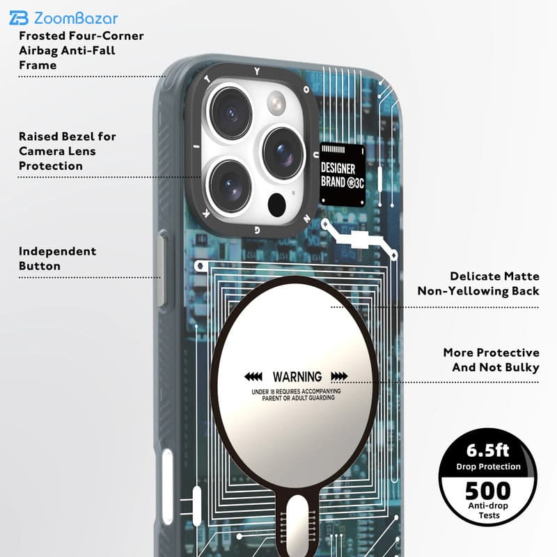 قاب یانگ کیت مدل Technology Futuristic مناسب برای گوشی موبایل اپل iphone 16promax — تصویر ۴