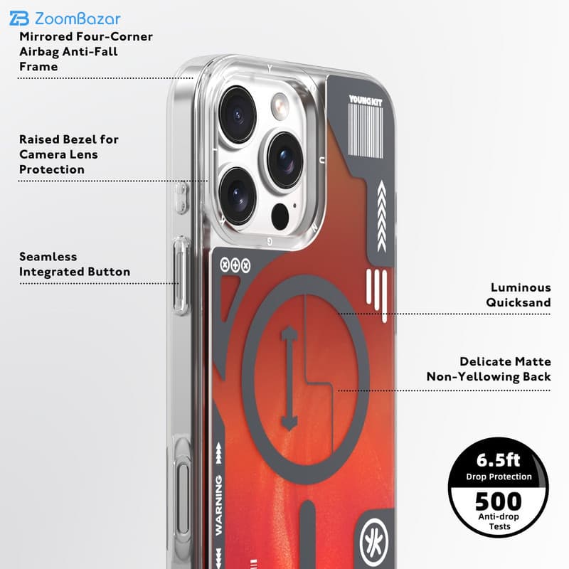 قاب یانگ کیت مدل شب رنگ کد cyberpunk مناسب برای گوشی موبایل اپل iPhone 16 pro max — تصویر ۸