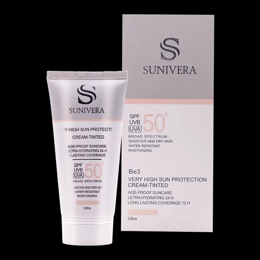 کرم ضد آفتاب رنگی پوست خشک +SPF50 سانیورا — تصویر ۹