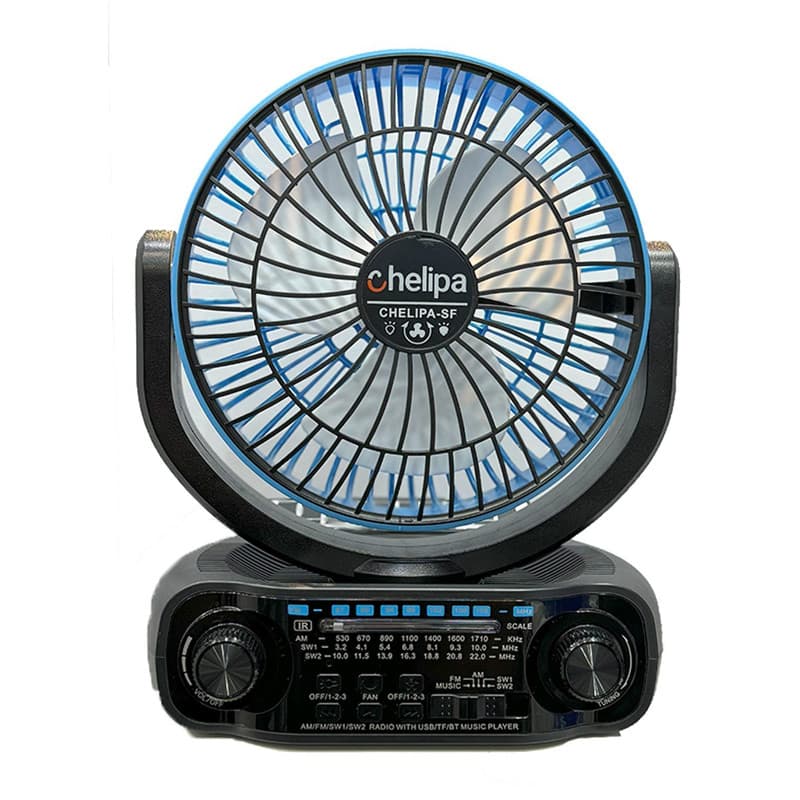 اسپیکر قابل حمل چلیپا مدل Fan Solar Power ظرفیت 4000 میلی آمپر ساعت