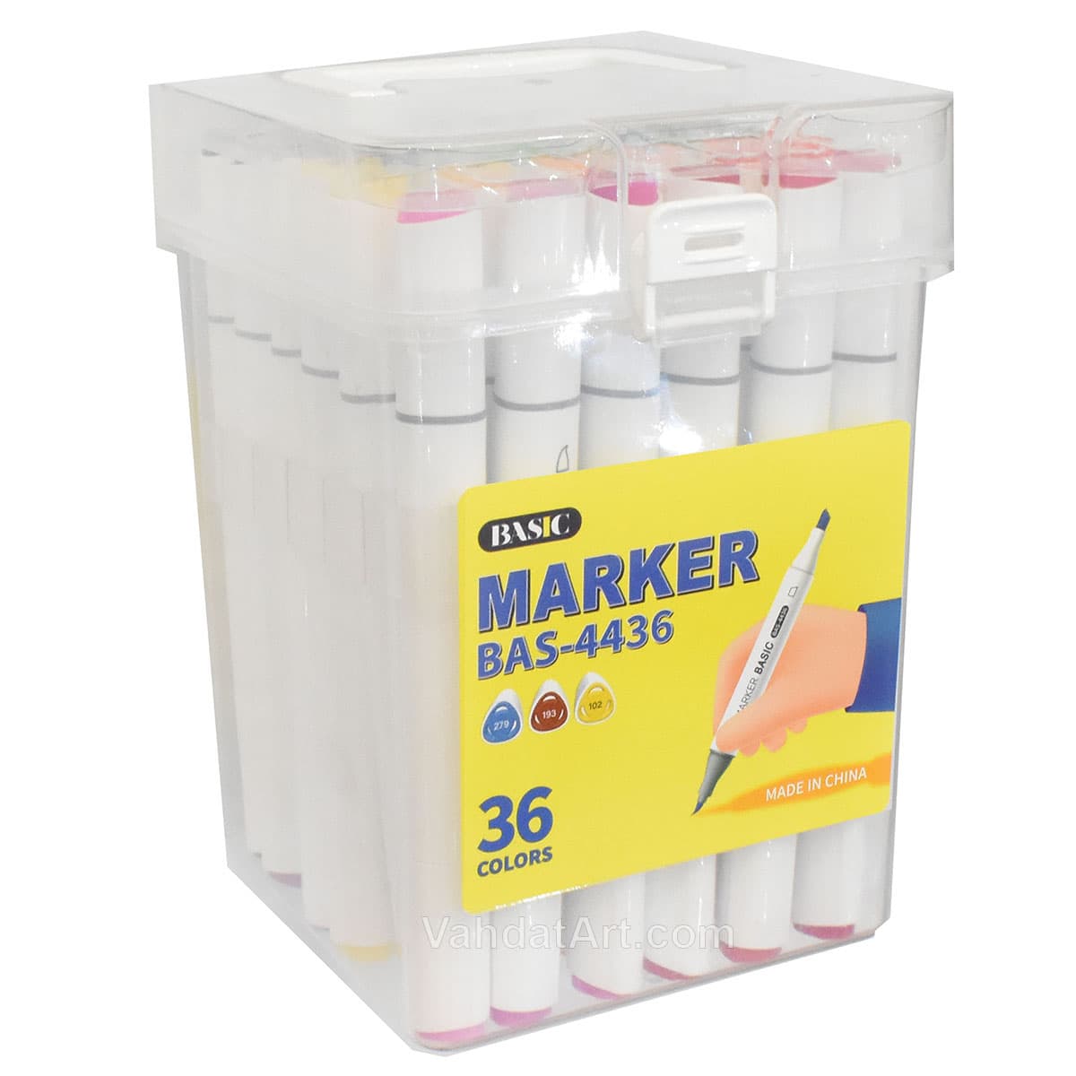 ماژیک راندو 36 رنگ بیسیک مدل BAS-4436 — تصویر ۶