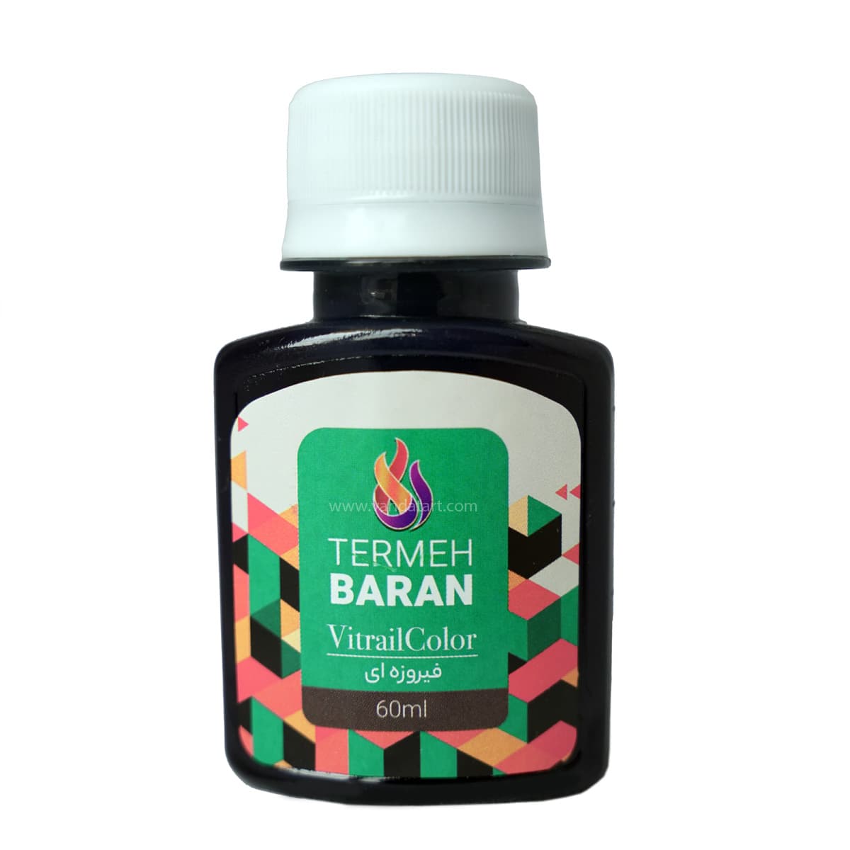 رنگ ویترای ترمه باران فیروزه ای 60 میل