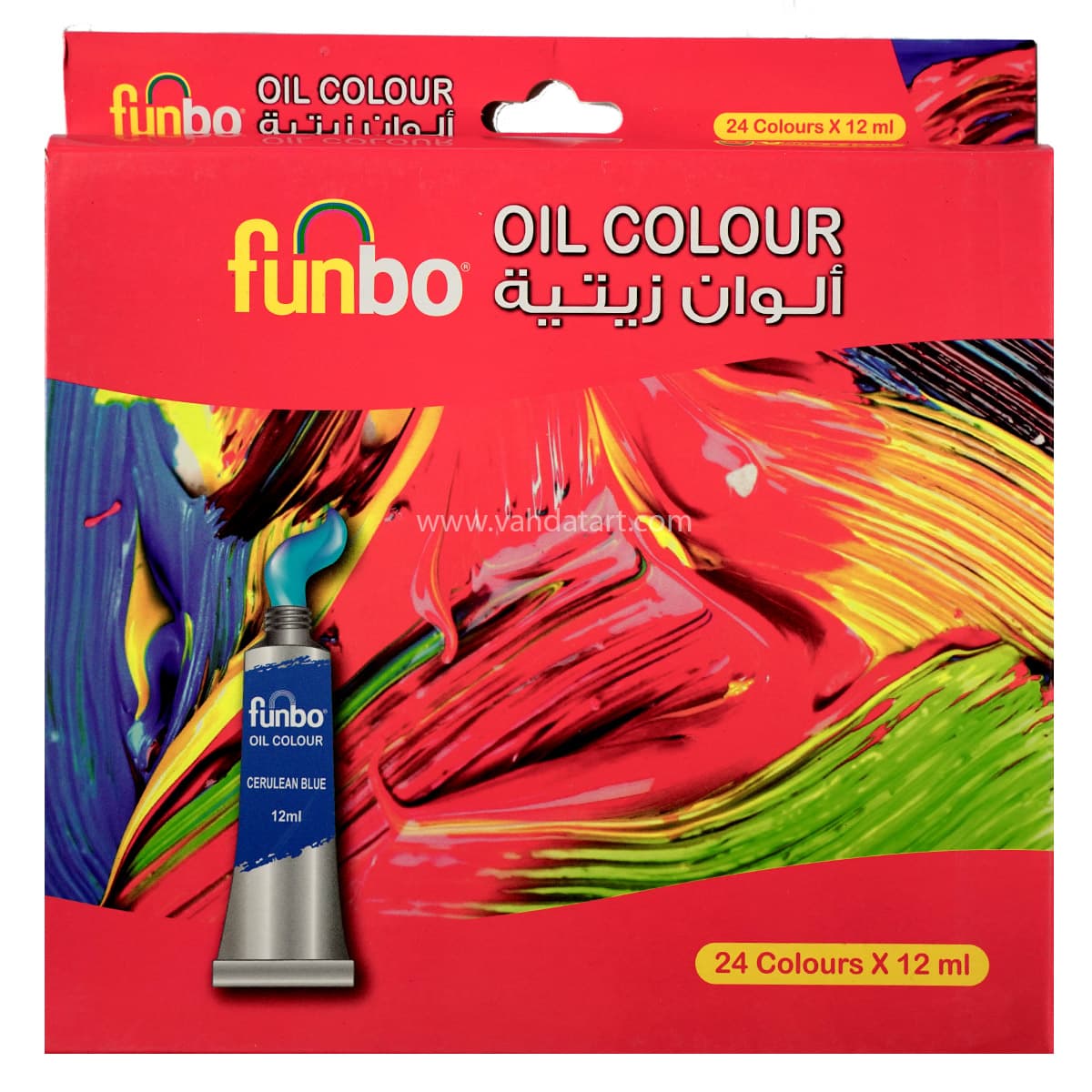 رنگ روغن 24 رنگ مدل Funbo