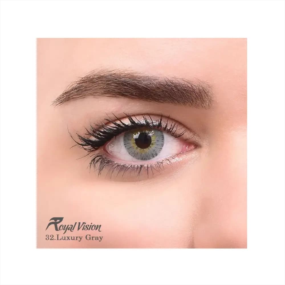 لنز رنگی رویال ویژن Royal Vision Daily Lens 32 Luxary Gray