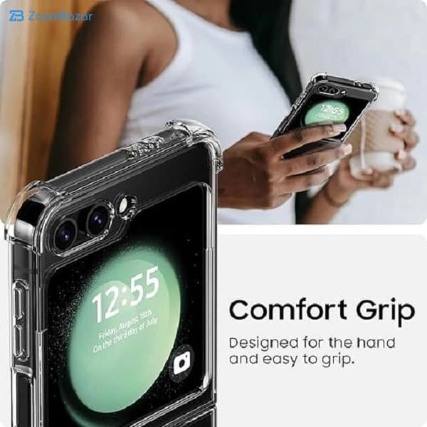 قاب اپیکوی مدل Piblue Clear مناسب برای گوشی موبایل سامسونگ Galaxy Z Flip 7 FE / Z Flip 6 — تصویر ۵