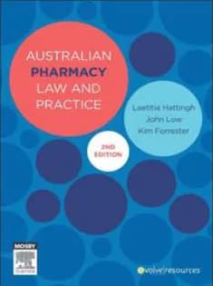 دانلود کتاب Australian Pharmacy Law and Practice