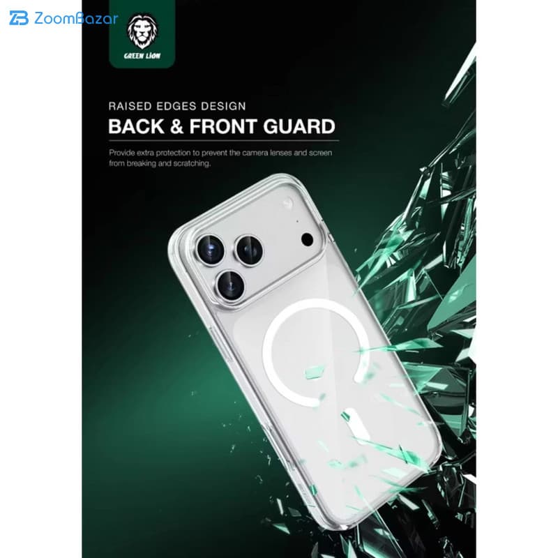 قاب گرین لاین مدل Magsafe Crystal Clear مناسب برای گوشی موبایل اپل iPhone 17 Pro — تصویر ۴
