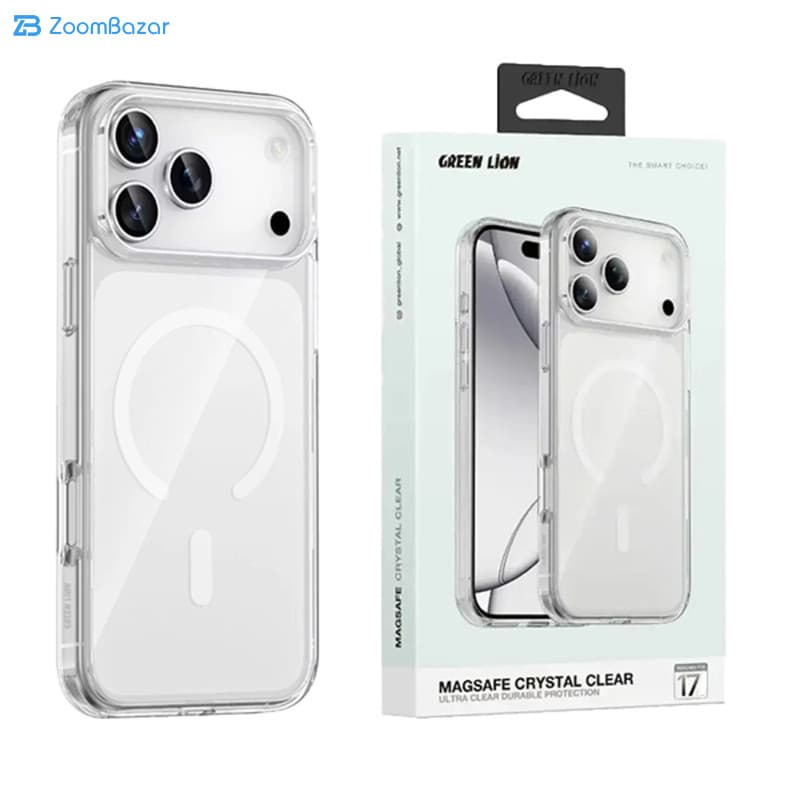 قاب گرین لاین مدل Magsafe Crystal Clear مناسب برای گوشی موبایل اپل iPhone 17 Pro — تصویر ۳