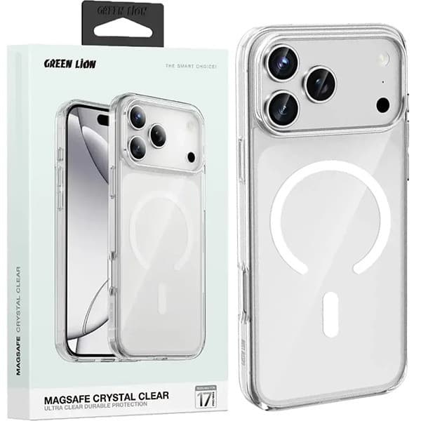 قاب گرین لاین مدل Magsafe Crystal Clear مناسب برای گوشی موبایل اپل Iphone 17 Pro Max