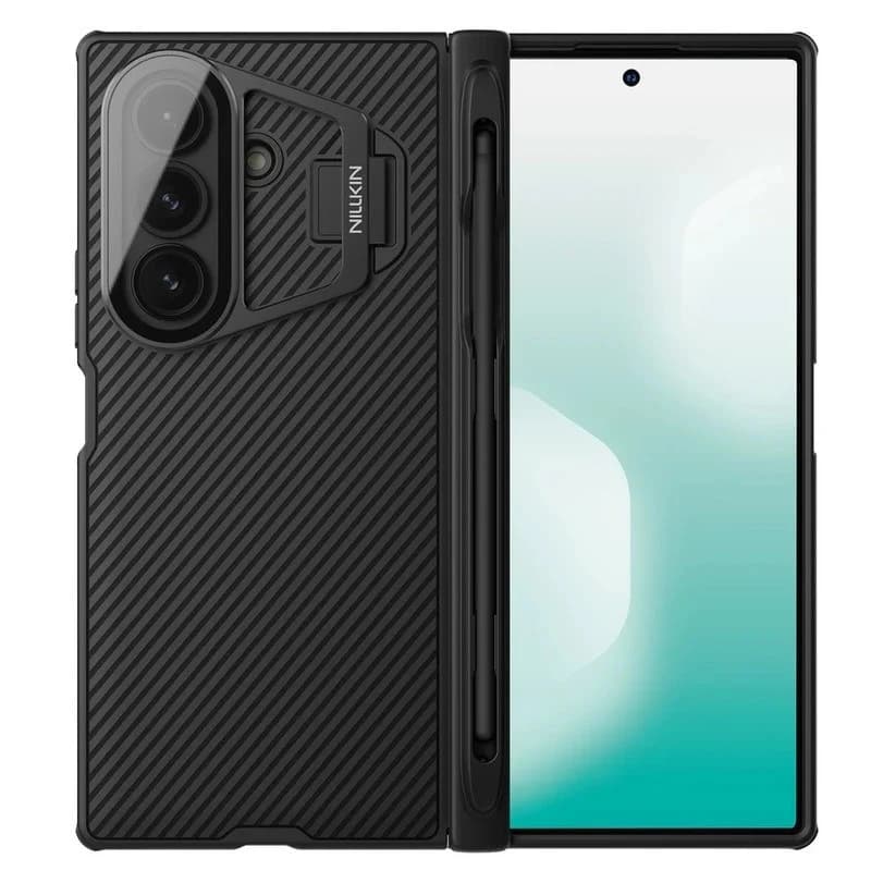 قاب نیلکین مدل Camshield Prop Magnetic Stylus Pen & Transparent Lens Cover Version مناسب برای گوشی موبایل سامسونگ Galaxy Z Fold 7 / W26 — تصویر ۹